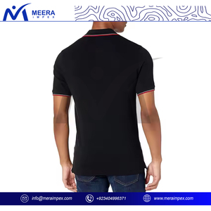 Meilleure vente polo pour homme T-shirt en coton coupe ajustée à la mode respirant 2025 Hot Sell Short Sleeve Casual Solid Knitted - Product Image 4