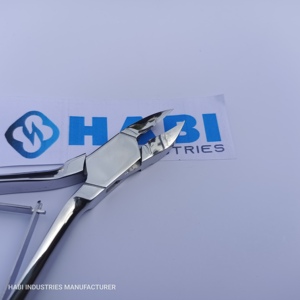 Coupe-ongles à double ressort en acier inoxydable avec logo personnalisé Coupe-doigts de pédicure à bord pointu robuste pour les ongles incarnés de bébé - Product Image 3