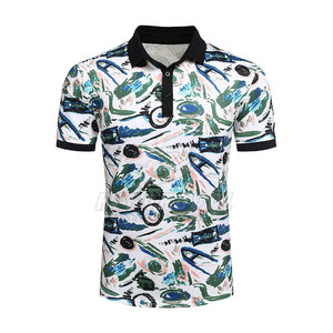 เสื้อโปโลสำหรับผู้ชายเสื้อโปโลแบบเรียบสีพื้นน้ำหนักเบาทำเองได้ดีไซน์ไม่เหมือนใคร - Product Image 1