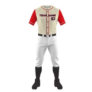 Maillots et shorts d'uniformes de baseball et softball personnalisés en polyester pour équipes, service OEM, grandes tailles, respirants - Product Image 1