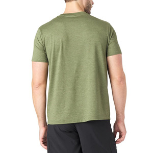 T-shirts d'été respirants en tricot à coutures contrastées pour hommes, broderie à manches courtes, conception personnalisée, fournisseur de BD - Product Image 3