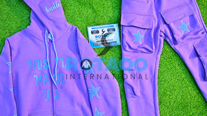 Fabricant de survêtements pour hommes brodés sur mesure ensembles de survêtements coupe ajustée survêtements 2 pièces doux 100% coton pour hommes - Product Image 3