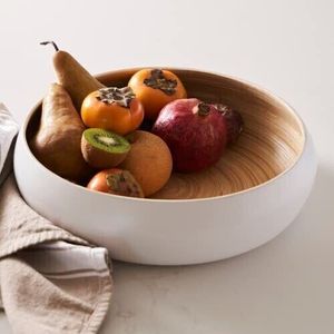 High Quality Large <b>Mixing</b> Bamboo Serving <b>Bowl</b> Durable Household <b>Bowl</b> for Serving Fruit and Salad - Product Image 6