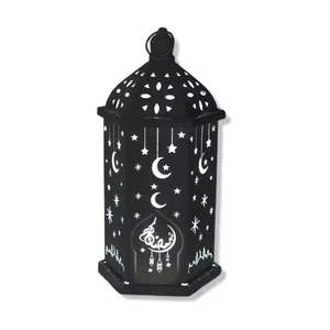 Linternas de hierro modernas Adornos decorativos para Ramadán y Eid al-fitr - Product Image 1