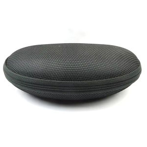 กล่องแว่นตา EVA มีซิปสีดำแบบเรียบง่าย - Product Image 1