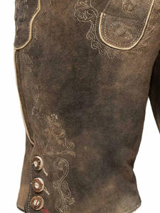 Custom New Authentic <b>Leather</b> Traditional Garments Bavarian Lederhosen <b>Shorts</b> New Cow Suede <b>Leather</b> Lederhosen <b>Shorts</b> - Product Image 4
