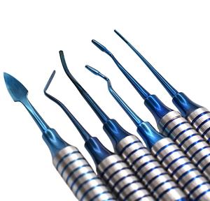 Juego de espátula de relleno de resina compuesta Dental chapada en titanio, 6 uds., fuente de alimentación Manual, instrumentos quirúrgicos, relleno de resina - Product Image 2