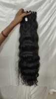 Extensions de cheveux humains vierges Remy indiens bouclés à ondulations profondes, en vrac, double trame, double tirage, pour tressage