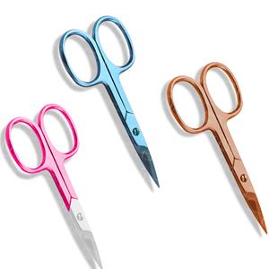 Tijeras de Precisión para Bigote y Uñas de Acero Inoxidable OEM, Tijeras para Recortar Barba, Vello Facial y Cutículas - Product Image 4