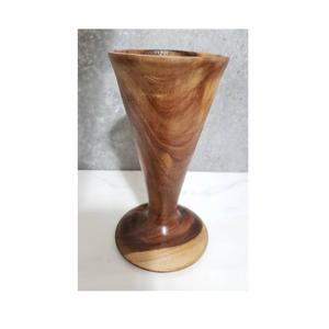 Vase à fleurs en bois naturel de qualité supérieure, Design Unique pour décoration de table et de bureau, Vase à fleurs en bois naturel fait à la main - Product Image 3