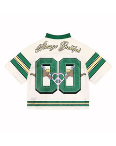 Tissu éponge, vêtements de sport de football américain, impression par transfert thermique, 100% polyester, chemises prêtes à être expédiées, jersey cousu de la meilleure qualité - Product Image 3