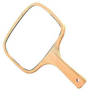 Tenture murale en bois Jharokha Miroir intérieur Panneau mural en bois (1 pièce unique) Encadré Rectangulaire (Antique - Product Image 6