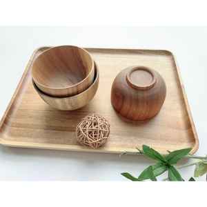 Vente chaude bol en bois d'acacia écologique fabriqué au Vietnam bols de pâte de service de salade de fruits en bois d'acacia - Product Image 2