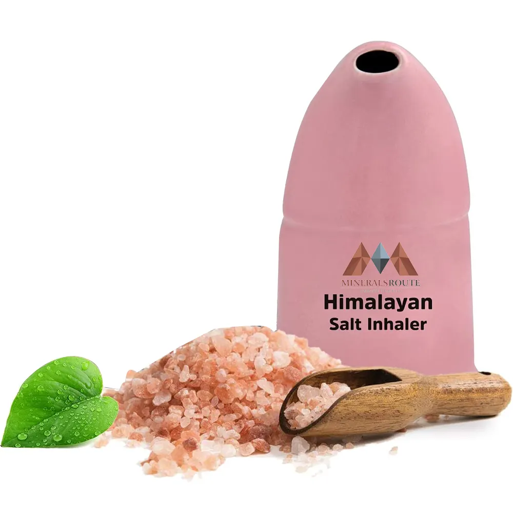 Keramik Garam Merah Muda Himalayan Kualitas Tinggi Penyerap Garam Kristal Petite dengan Harga Murah Inhaler Garam Himalayan Terbaik