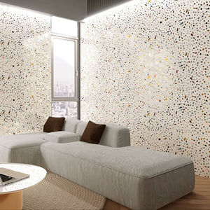 Carreaux de mur et de sol grand format 600x1200mm Effet Terrazzo Finition mate Accents en porcelaine vitrifiée Fonction résistante aux acides - Product Image 1