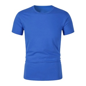 เสื้อยืดผ้าฝ้าย100% สำหรับผู้ชายเสื้อเจอร์ซี่สีพื้นออกแบบได้ตามต้องการ - Product Image 4