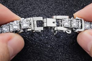 Collar de cadena de tenis de lujo con incrustaciones de circonitas – Plata de ley 925 / Acero inoxidable, joyería de hip hop con circonitas para hombre y mujer, circonitas de 5 mm - Product Image 4