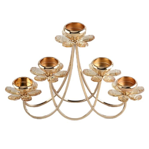 Home Decorative Candelabra <b>Candle</b> <b>Holder</b> Flower <b>Candle</b> <b>Holder</b> <b>Stick</b> for Home Wedding Party Decor Candelabra in Wholesaler Price - Product Image 1