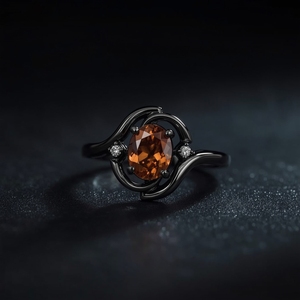 Bague saphir Pierres de naissance Anillos de Compromiso 925 Collier en opale rhodiée noire Match Fabricant OEM - Product Image 2