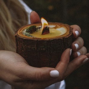 Solid Wood <b>Tealight</b> Candle Holder Rustic Wedding Decor Custom Design Wholesale Export - Product Image 4