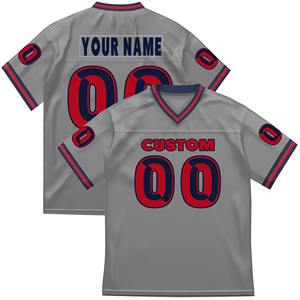 Personalizable de los hombres de los deportes de verano gimnasio Tops transpirable personalizado de manga corta de gran tamaño suelto de fútbol y uniformes de fútbol americano - Product Image 5