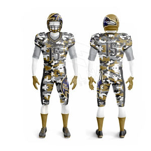 Venta al por mayor de uniformes de fútbol personalizados, kits de fútbol americano, 100% poliéster, nuevo diseño, ropa deportiva, kit de fútbol - Product Image 3