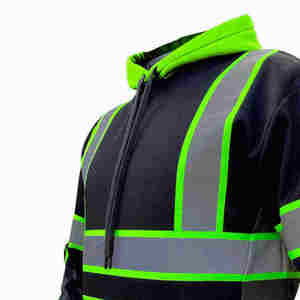 Ropa DE TRABAJO Sudadera con capucha Trabajo personalizado Ropa de punto Construcción DE SEGURIDAD Sudadera con capucha Chaleco DE SEGURIDAD reflectante de alta visibilidad Sudadera con capucha - Product Image 6