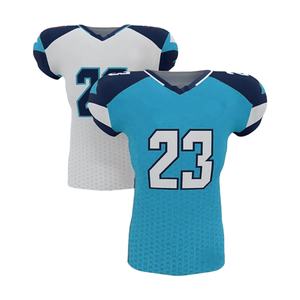 Maillot de football américain réversible 100% polyester imperméable respirant en maille protection UV séchage rapide manches courtes unisexe adulte - Product Image 1