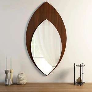 Indian Supplier Unique Design Pine Wood <b>Wall</b> <b>Mirror</b> with Lightweight Durable Frame for Bathroom Washroom and Bedroom Vanity Use - Product Image 4