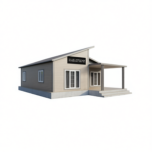 Villa moderna de madera con porche cubierto, diseño de una sola planta para vivir al aire libre - Product Image 2