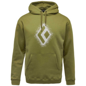 Sweat-shirt à capuche vert olive pour homme avec logo géométrique imprimé personnalisé, poche avant, coupe décontractée, manches classiques - Product Image 1