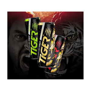Bebida energética Tiger en lata de 250 ml, potente refuerzo de energía, bebida refrescante - Product Image 1