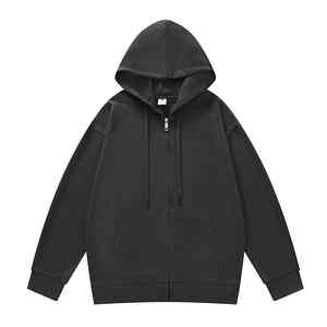 High Quality 450 G Men's Hoodies 100% Cotton Thick Heavy <b>Zippered</b> French Terry Warm Oversize <b>hoodie</b> - Product Image 6