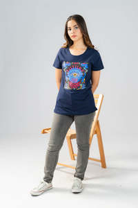 Camiseta Básica de Mujer, Color Sólido, Corte Ajustado, Tejido Transpirable y Suave, Diseño Versátil para Combinar, Manga Corta Informal - Product Image 5