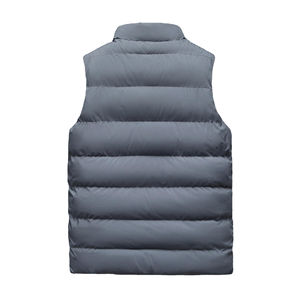 เสื้อกั๊กขนเป็ดแขนกุดสำหรับผู้ชายเสื้อกั๊กขนเป็ดแขนกุดทำจากโพลีเอสเตอร์สีพื้นสำหรับผู้ชายมีโลโก้และการพิมพ์แบบกำหนดเอง - Product Image 6