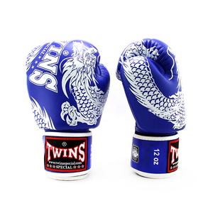 Guantes de Boxeo Profesionales Hechos a Medida, de Cuero Vacuno Genuino Twins, con Diseño de Logotipo para Kick Boxing - Product Image 5