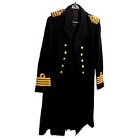 Gorro vintage del uniforme de gala de invierno argentino Desde el 1940 Hecho de tela gruesa inglesa uniforme de color azul intenso