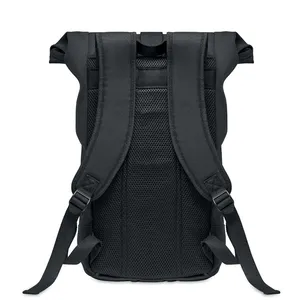 Zurich Sustainable Promotional <b>Backpack</b> <b>Roll</b> Design with Washed Canvas for Merchandising - Product Image 3