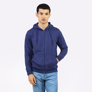 Pull à capuche en coton 100% pour hommes, polaire épaisse de haute qualité, taille personnalisée, impression de motifs solides, service OEM pour les vêtements de rue d'hiver - Product Image 3