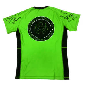 2025 Unisex personalizado impreso compresión BJJ Rash Guard hombres y adultos manga corta MMA camisa con tecnología OEM - Product Image 2