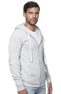 Sweat-shirt à capuche zippé léger pour homme en trois tissus Bella Veste sweat-shirt d'hiver brodée en toile Veste à capuche zippée - Product Image 5