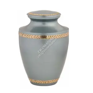 Best Quality Brass Funeral Urns For Human Ashes Adult Wholesale Cremation Urns Manufacturer from India