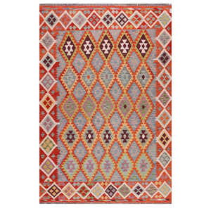 Alfombra Kilim de Maimana, Afganistán, 296 x 202 cm, Alfombras y Juegos de Alfombras - Product Image 1