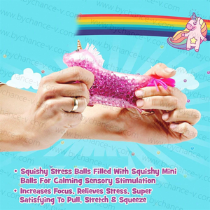 กระเป๋าใส่ของจุกจิกสำหรับเด็กของเล่นไล่ล่าอีสเตอร์ยูนิคอร์นแบบบีบสำหรับงานเลี้ยงปาร์ตี้ - Product Image 3