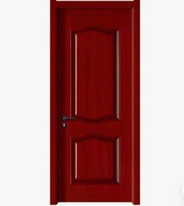 Porte d'entrée en bois massif à prix d'usine Porte en bois design à panneaux - Product Image 4