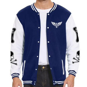 Veste universitaire personnalisée, veste de baseball, veste de lycée, corps en laine et manches en cuir, vestes pour hommes - Product Image 2