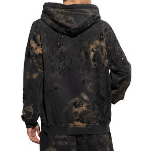 Sweat à capuche de broderie de détresse haut à la mode/sweat à capuche de broderie de détresse de nouveauté avec service OEM - Product Image 2