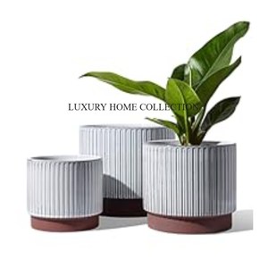 Jardinière en métal de grande capacité résistant aux intempéries pour patio, balcon et jardin avec un design contemporain élégant et élégant - Product Image 1