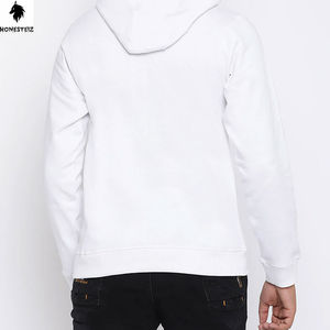 Pull à capuche personnalisé pour hommes, poids léger de haute qualité, tissu éponge en polyester 100% coton, décontracté, motif uni, hiver - Product Image 2