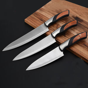 มีดเชฟเหล็กดามัสกัสทำด้วยมือแบบมืออาชีพสีทึบทำในโรงงานสำหรับใช้ในห้องครัว - Product Image 2